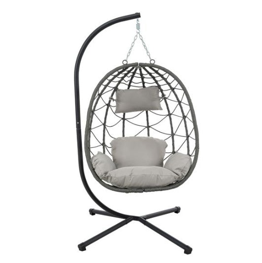 Indoor And Outdoor Swing Chairs, Hanging Basket Chairs With Stands Are Suitable For Bedrooms, Living Rooms, Balconies, And Are Prohibited From Being Sold On The Wayfair Platform