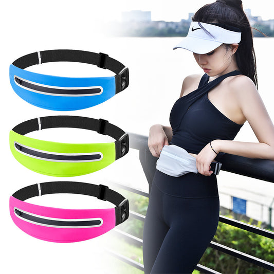 Sports waist bag, running phone bag, waterproof reflective, men's and women's outdoor close fitting storage running bag, new model