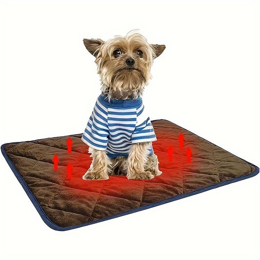 Dog Cat Bed, Cat Dog Non-Slip Mat, Extra Warm Thermal Pet Pad  Self-Heating Cat Mat Warm Thermal Pet Pad Washable Dog Crate Pad Heat Dog Cat Bed Mat Blanket Non-Slip Bottom For Outdoor And Indoor Pets