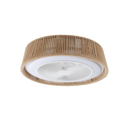Bohemian Style LED Dimmable Ceiling Light With Built-in Fan - Remote Control Unavailable Platforms