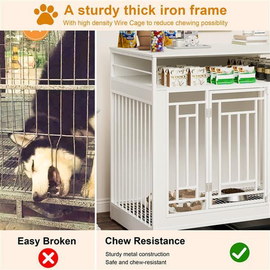 43.3-inch Large Dog Cage Furniture