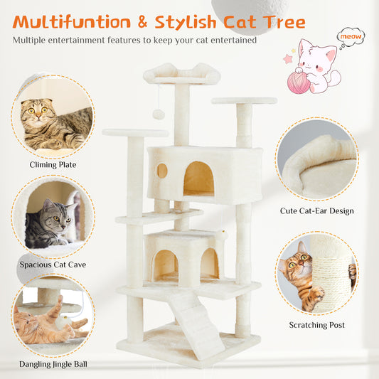 Multi Functional Cat Treehouse Cat Climbing Frame