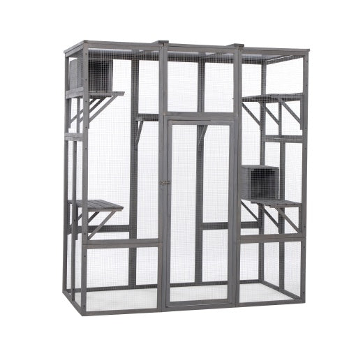 Oversized Cat Cage - Grey