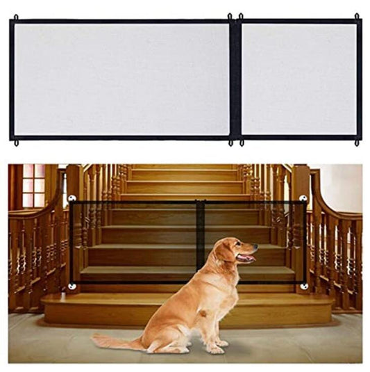 Pet Zipper  Barrier Fences Portable Folding Breathable Mesh Dog Gate Pet Separation Guard Isolated Fence Dogs