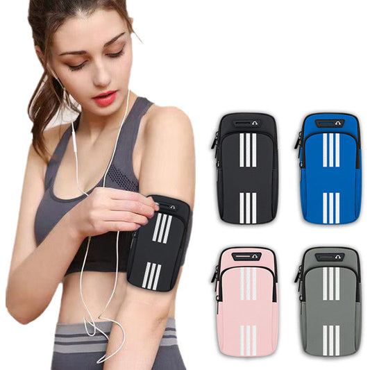 Sports Running Mobile Arm Bag Women's Fitness Wrist Bag Breathable Arm Strap Outdoor Cycling Fitness Arm Cover Men's Handbag