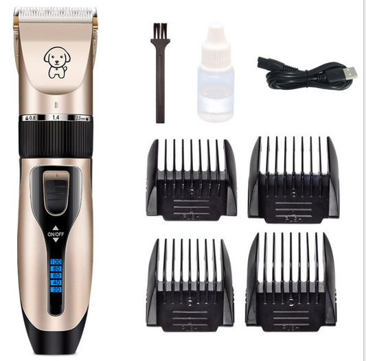 Clipper For Dog Clippers Dogs Grooming Clipper Kit USB Professional Rechargeable Low-Noise Pets Hair Trimmer Display Battery