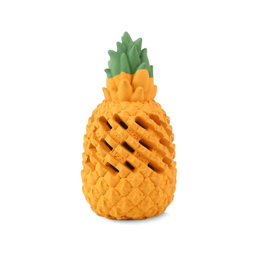 Dog Chews Toy Natural Rubber Environmental Protection Pet Leakage Training Toy Pineapple Model