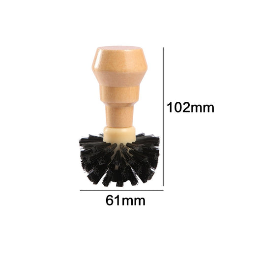 Coffee machine powder bowl cleaning brush Solid wood handle cleaning brush Coffee powder bowl brush cleaning brush