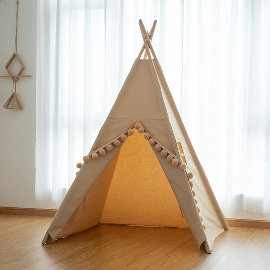 Small tree bud children's Indian tent baby toy house little girl princess room indoor game house children's tent with mat