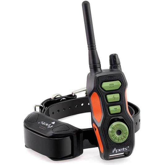 Ipets 618-1 New arrival! Dog shock collar bright color Remote 800M Waterproof and Rechargeable electric collar for dogs