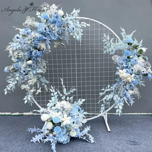 Wedding Props Flower Row Arrangement Artificial Ball Arch Pavilion Decor Hanging Corner Floral Party Stage Scene Layout Supplies