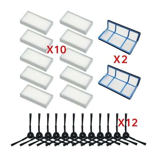 Primary dust Filter side brush Efficient Hepa Filter for ilife v5 v5s V3 V3s v5pro V50 V55 x5 v5s pro robot vacuum cleaner Parts