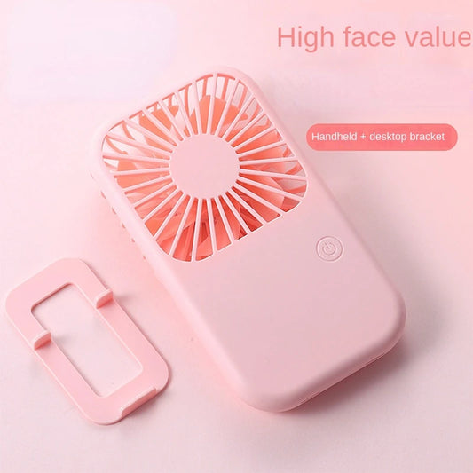 2023 New Handheld Small Fan Mini Portable Pocket Small Fan USB Charging Model Summer Cooling Equipment