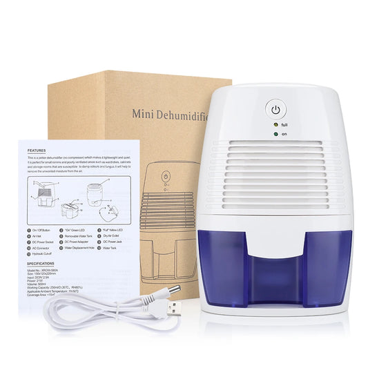 Portable Dehumidifier Device Air Purifier Mute Moisture Absorbers Air Dryer For Home Room Office Kitchen Deodorizer Dryer