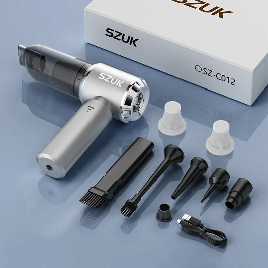 SZUK Car Vacuum Cleaner Portable Powerful Cleaning Machine Mini Strong Suction Handheld for Car Wireless Cleaner Home Appliance