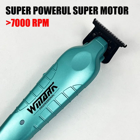 WMARK NG-317 Professional Electric Hair Trimmer Oil Head Sculpt Contour Hair Finish Hair Salon Barber Machine with Charge Base
