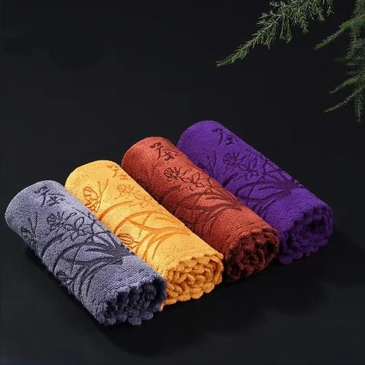2 Pcs/set Thicken Tea Napkins Tea Towel Soft Cleaning Plush Absorbent water Rag Cloth Table teapot Coaster Tea Set Accessories