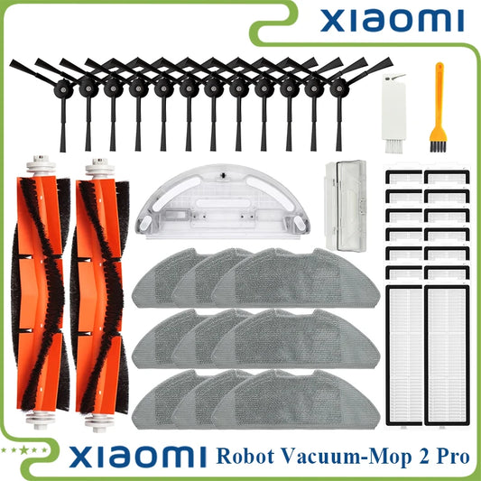 For Xiaomi Mi Robot Vacuum-Mop 2 Pro/Lite MJST1SHW MJSTL Hepa Filter Mop Cloth Main Side Brush Mijia Vacuum Cleaner Accessories
