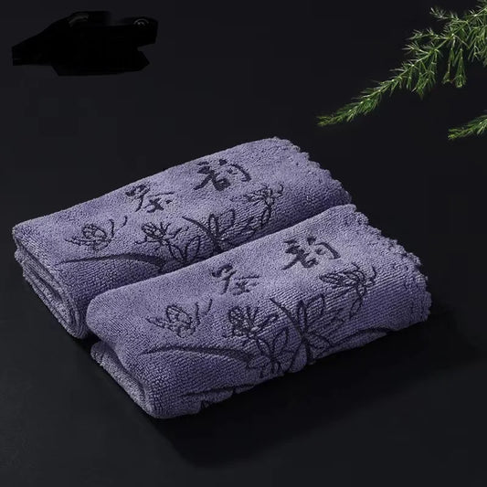 2 Pcs/set Thicken Tea Napkins Tea Towel Soft Cleaning Plush Absorbent water Rag Cloth Table teapot Coaster Tea Set Accessories