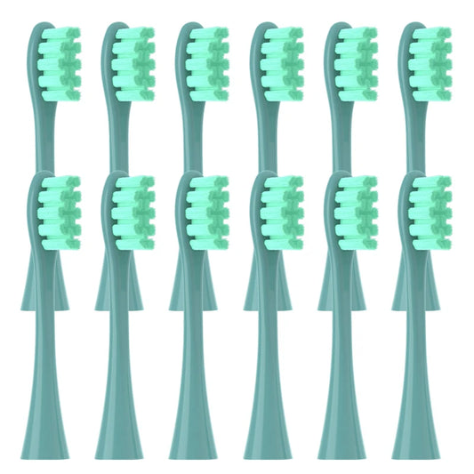 12PCS Replacement Brush Heads for Oclean X/ X PRO/ Z1/ F1/ One/ Air 2 /SE Sonic Electric Toothbrush DuPont Soft Bristle Nozzles
