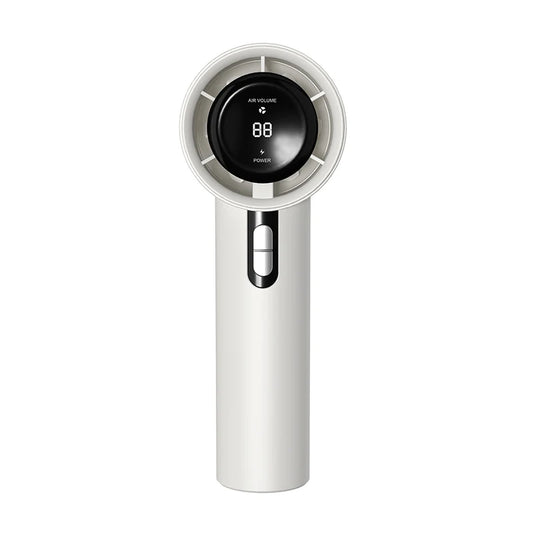2024 Newest Portable Hand fan Outdoor Powerful 100-high speed Led Display Handheld Fan Rechargeable 3000mAh battery Personal Fan