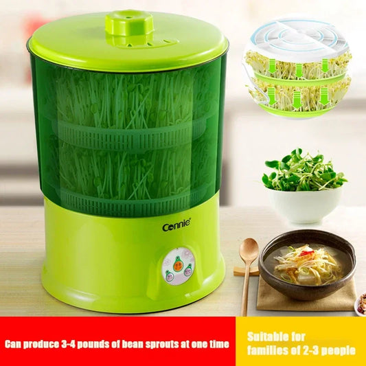 Intelligent Bean Sprouts Machine Grow Automatic Large Capacity Thermostat Green Seeds Growing Automatic Bean Sprout MachineEU US