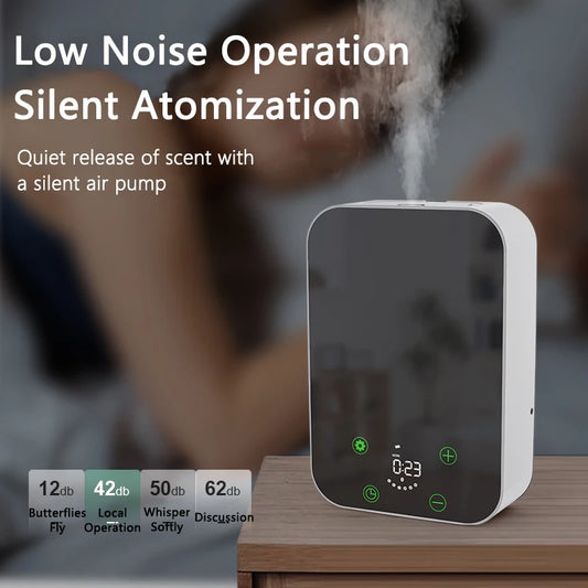 Scent Machine Electric Aroma Nebulizer Scent Diffuser Machine Home Air Fragrance Machine, Wall-Mountable for Home/Hotels/Gyms