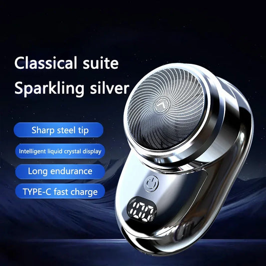 Electric Travel Shaver Portable Razor Man Wet And Dry Usb Rechargeable Shaver Typec Charging Shaving Machine Mini For Men 2025