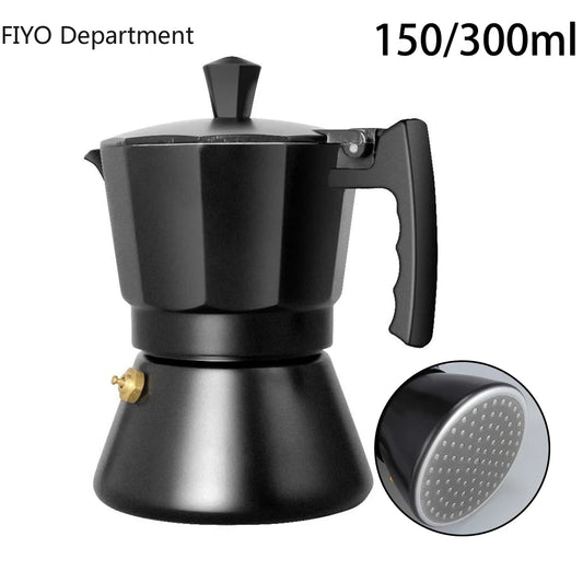 Aluminum Moka Italian Mocha Pot Espresso Coffee Maker Induction Cooker Percolator Stove Top Pot Coffee Machine 3cup 6cup