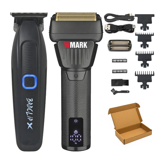 WMARK NG-7982 BRDCLIP FA-1981 Professional Electric Hair Clipper Hair Trimmer for Man Electric Shaver 9000/7500RPM Barber Shop