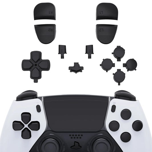 eXtremeRate Replacement Full Set Buttons for ps5 Edge Controller - Black