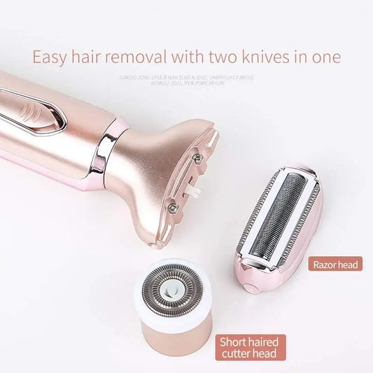 Women Epilator Electric Razor 2In1 Hair Removal Painless Face Shaver Hair Trimmer Home Use Machine Epilator Safety Razor Shaving