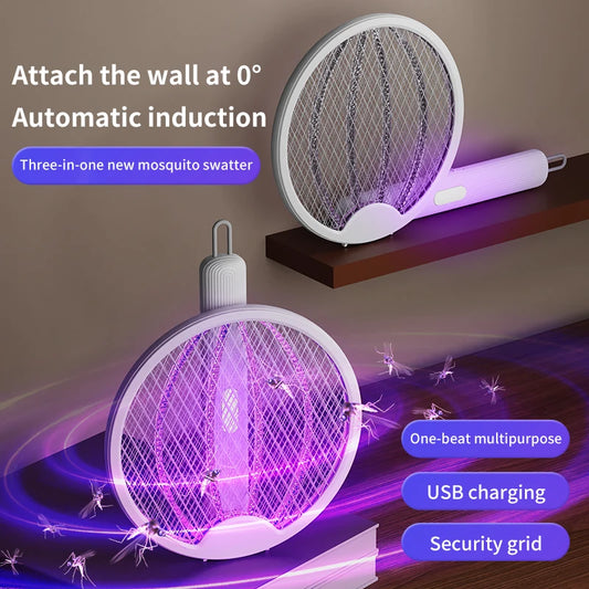 Xiaomi MIJIA 3 In 1 Electric Mosquito Racket Safety Insulated Battery Powered Adjustable Folding Wall-mounted Kill Fly Racket