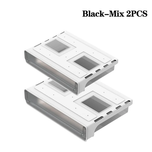 1-3PCS Hidden Desktop Organiser Desktop Sticky Drawer Slide Out Under Desk Drawer Transparent Under Desk Drawer Storage Shelf