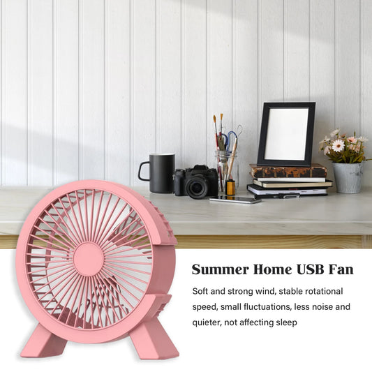 Portable Cooling Table Fan Rechargeable Camping Travel Fan for Office School Class Meeting