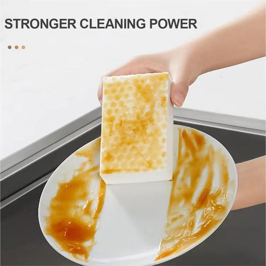 Pack of 10 Stain Remover Sponge Multifunctional Premium Melamine Sponge Reusable 2 X Plus Strength for Kitchen Bathroom Wall