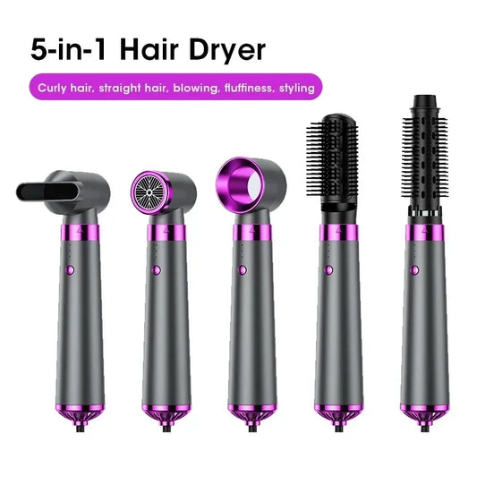 5 In 1 Hair Dryer Negative Constant Anion Hair Dryer Brushless Motor For FastDrying Multifunctional Hair Straightener StylerComb