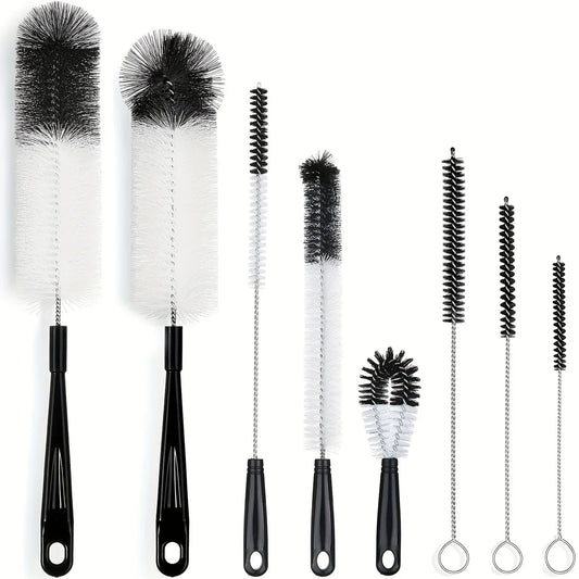 8pcs Straw Brush,Tea Stain Removal Brush,No Dead Corner, Multipurpose Kitchen Cleaning Brush,For Water Bottle,tea Cup, Groove,