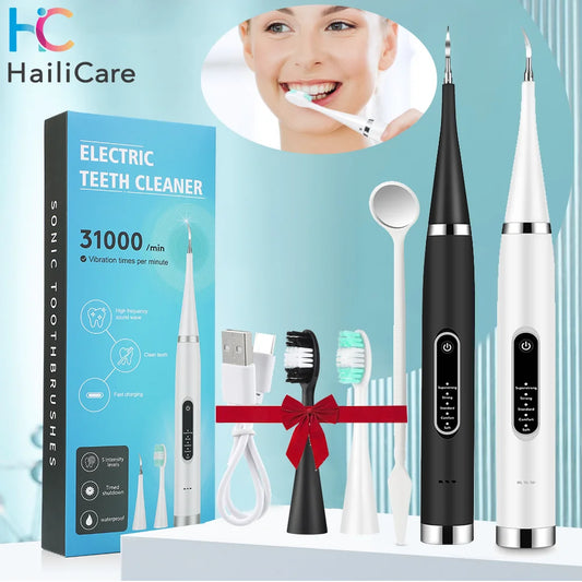 Electric Teeth Cleaner Sonic Dental Scaler Calculus Plaque Stain Tartar Removal teeth cleaning Whitening Toothbrush Oral Care