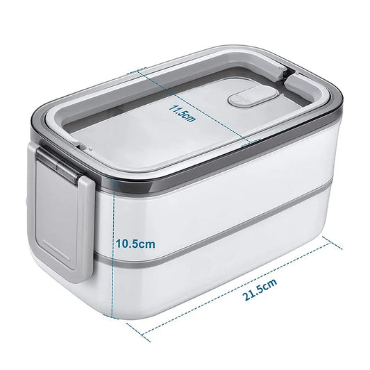 Stackable Bento Lunch Box with Handle Japanese Lunch Box Kit with Spoon & Chopstick Lunch Containers Storage Box for Kids Adult