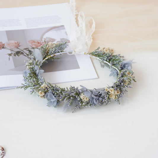 Baby Breath Crown, Dried Crown, Bride Crown, Wedding Crown, Daily Crown, Party Crown, Birthday Crown.
