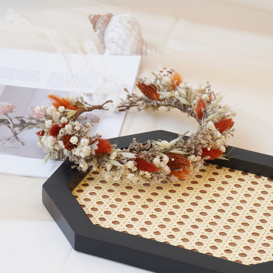 Baby Breath Crown, Dried Crown, Bride Crown, Wedding Crown, Daily Crown, Party Crown, Birthday Crown