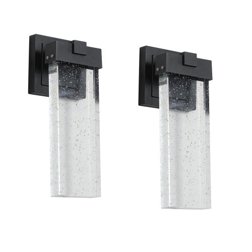 Outdoor Waterproof Transparent LED Crystal Wall Light Supports Many Types Of Bulb-2 Packs  Unavailable Platforms