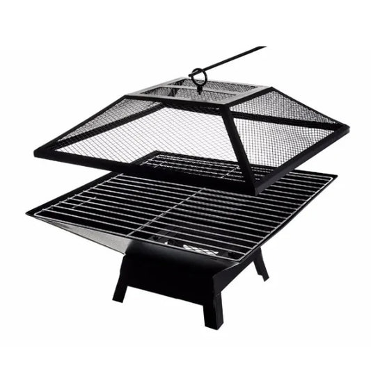Square Small Fire Pit BBQ Party Portable Fire Pit