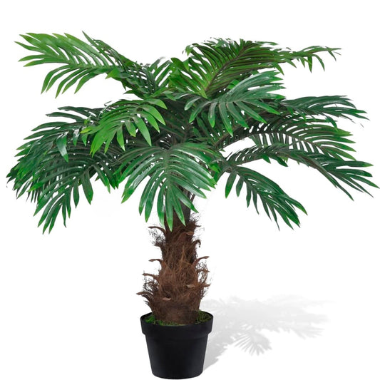 Lifelike Artificial Cycus Palm Tree with Pot 80 cm