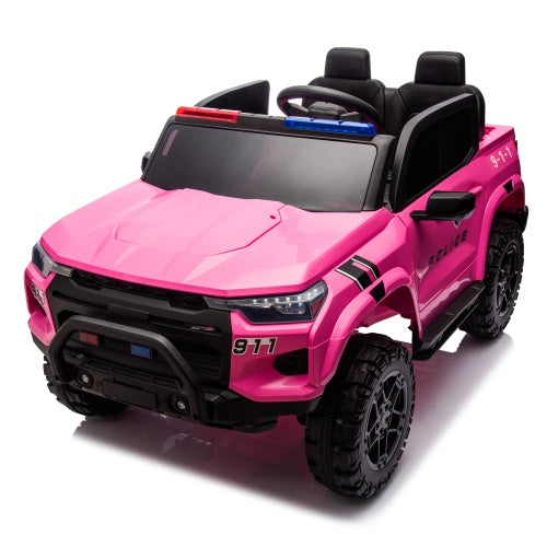 24V Two-seater Electric Pickup Truck For Kids, Kids Toys With Parent Remote Control, 4WD 800W Motor, Two Seat Belts,Suitable For Children Over 3 Years Old.