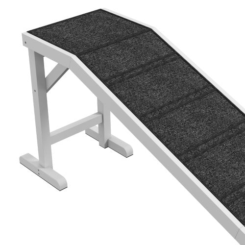 Ramp For Dog Bed, Pet Ramp For Dog With Non-slip Carpet And Top Platform